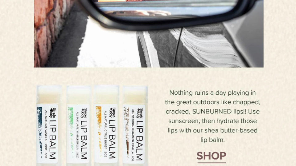 Travel Size Products Email Newsletter